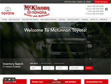 Tablet Screenshot of mckinnontoyota.com